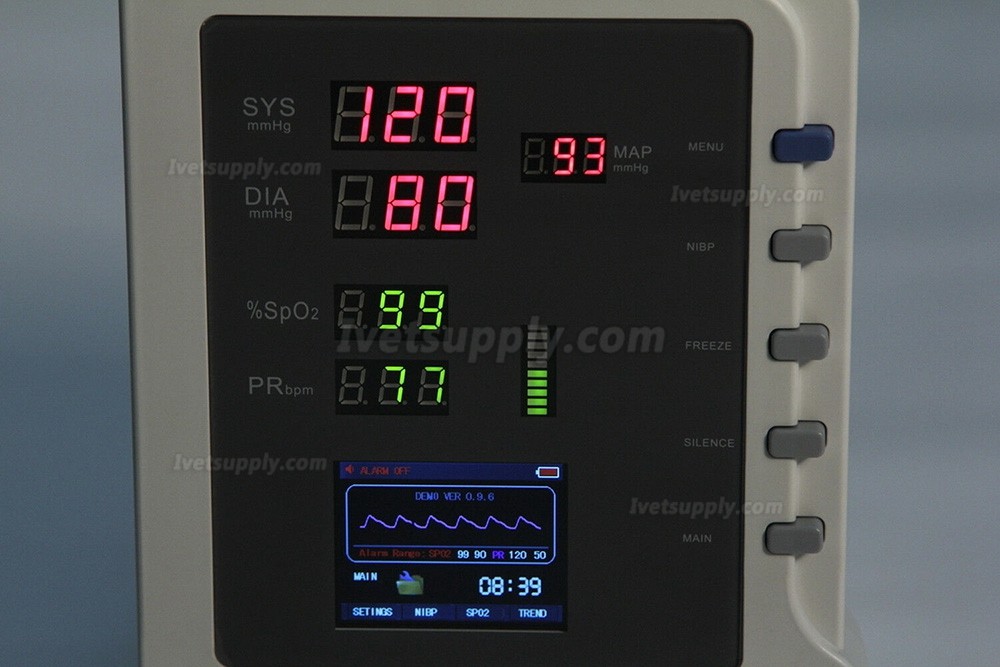 CONTEC CMS5100 Veterinary Patient Monitor Vital Signs Portable machine NIBP SPO2 Pulse Rate LCD